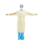 Non Toxic Polypropylene Isolation Gowns Elastic Cuffs