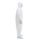 CE Flame Retardant Disposable Coveralls , Coverall Suit For Doctors 80gsm