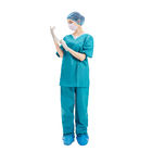 Food Industry Disposable Scrub Suits , 45gsm disposable hospital scrubs