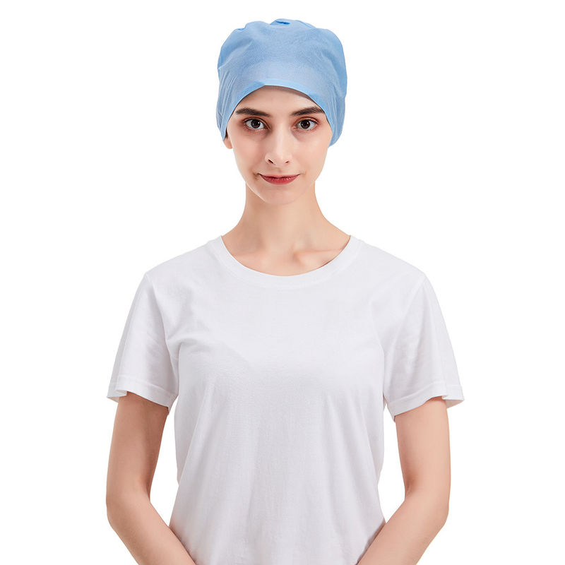 Wholesale Disposable Nonwoven Medical Doctor Surgeon Cap With Ties and Elastic Hospital Operating Doctor Head Cover