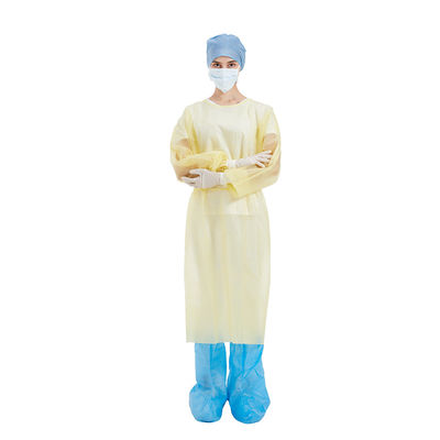 Nonwoven Plastic Isolation Gowns , Unisex Disposable Medical Exam Gowns