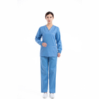 Custom Nursing Scrub Jogger Hospital Sets Reusable Stretchy Beautician Scrubs Uniforms Nurse Uniform Medical Scrubs