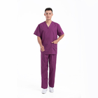 Hight Waisted Reusable Suits Jogger Style Doctor Nurse Scrub Suit Sets Medical Clinic Blue Uniform Hospital Uniforms