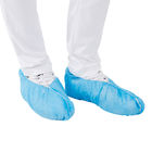 T0.5mm Disposable Indoor Shoe Covers , Blue Shoe Protectors Single Use