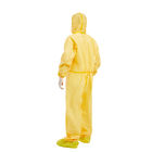 65gsm Hazmat Coverall Suit , Chemical Resistant Coveralls silicon free