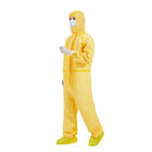 65gsm Hazmat Coverall Suit , Chemical Resistant Coveralls silicon free