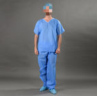 SMS Disposable Scrub Suits , Short Sleeve Scrubs Non sterile